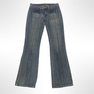 Vintage SouthPole Y2K low rise, denim jeans with bejeweled embellishments size 7